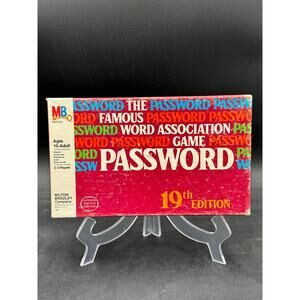 Vintage Password Board Game 19th Edition 1978 Complete